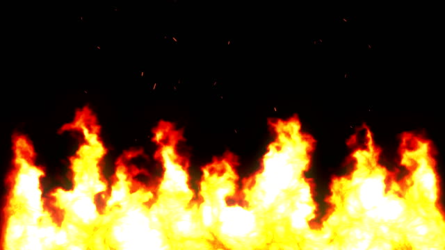 Flame-background,-fire-with-embers