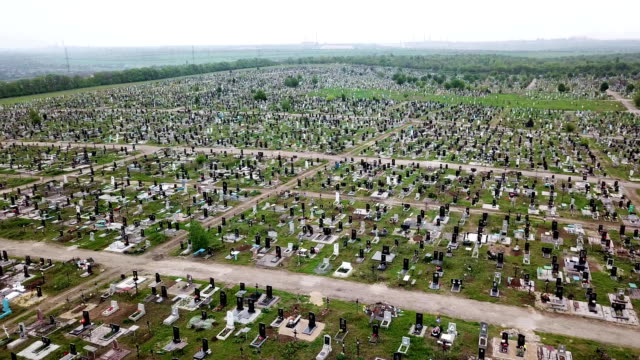 Aerial-view.-The-biggest-cemetery-in-Europe