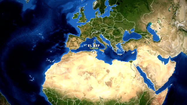 EARTH-ZOOM-IN-MAP---TUNISIA-EL-KEF