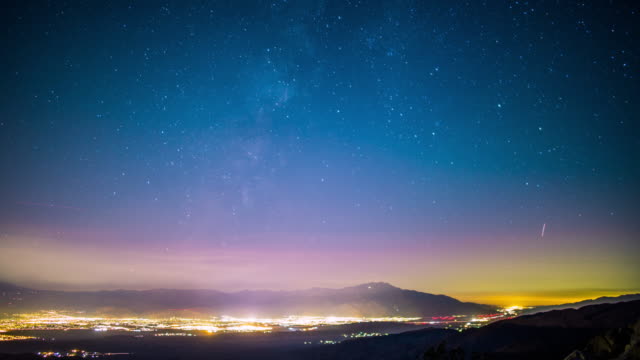 Time-Lapse---Milky-Way-Galaxy-Over-the-Valley