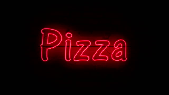 Pizza-Leuchtreklame
