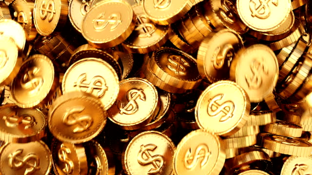Münzen-mit-Dollarzeichen
