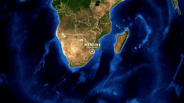 EARTH-ZOOM-IN-MAP---SWAZILAND-MANZINI