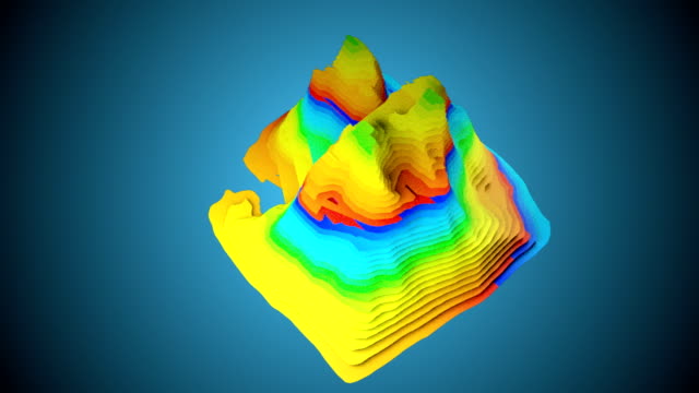 3D-Topographic-map-Hintergrund-Konzept-mit-verschiedenfarbigen-Schichten-Rendern-abstrakte-Abbildung