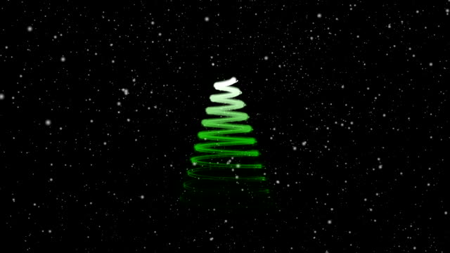 Weihnachtsbaum-Animation,-festliche-Ferienkonzept