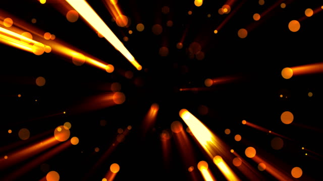 Abstract-golden-particles-with-flares-are-in-space,-modern-background,-3d-render-backdrop