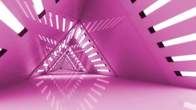 Pink-Triangle-Looped-Elegant-Background-Hallway