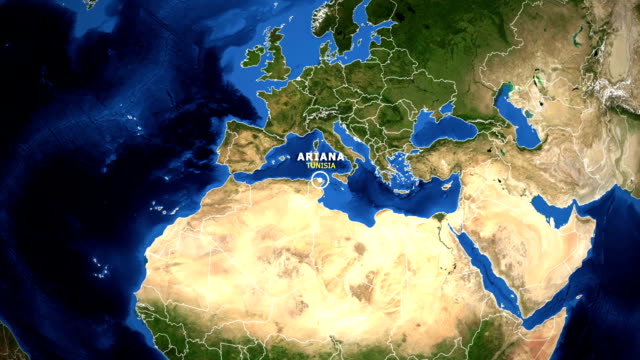 EARTH-ZOOM-IN-MAP---TUNISIA-ARIANA
