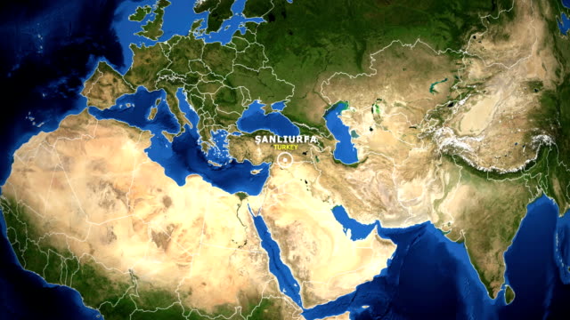 EARTH-ZOOM-IN-MAP---TURKEY-SANLIURFA