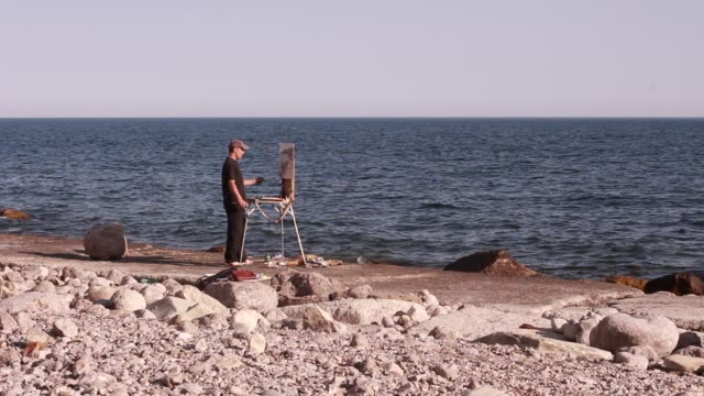 Malerei-an-der-Küste