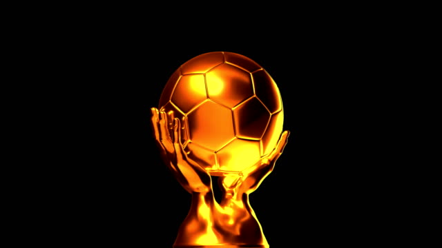Loop-able-golden-soccer-cup-with-alpha-channel