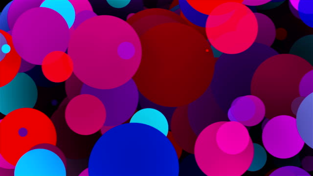 Bright-colorful-round-particles,-computer-generated-abstract-background,-3D-rendering-backdrop
