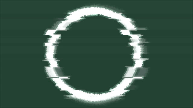 Abstract-glitch-effect-white-circle-video-animation