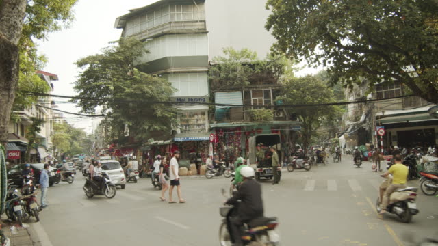 Tráfico-de-Hanoi,-Vietnam