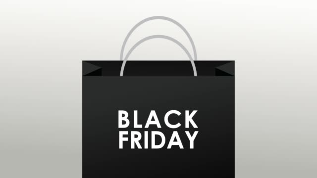 Negro-bolso-de-compras-HD-animación-de-viernes