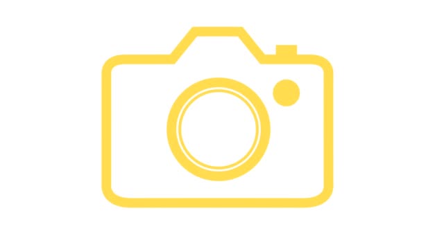 Dslr-camera-icon-animation-appearing-then-animating-off-loop-yellow