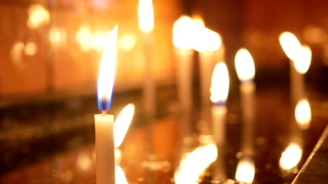 People-candles-church