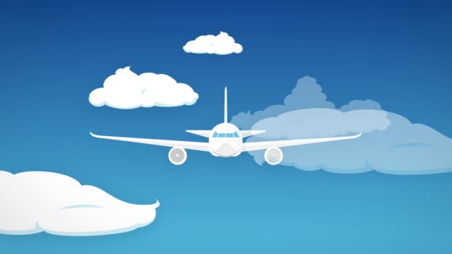 Abbildung-Flugzeug-Animation-[Schleife]