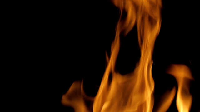 Fire-flame-,Close-up---Slow-Motion