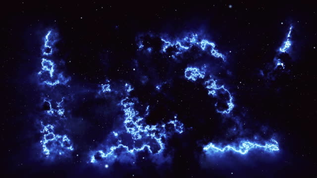 Weltraum-Hintergrund.-Kamera-ist-durch-die-blau-und-Magenta-farbigen-Nebel-fliegen.-Die-Sterne-sind-überall-herum.