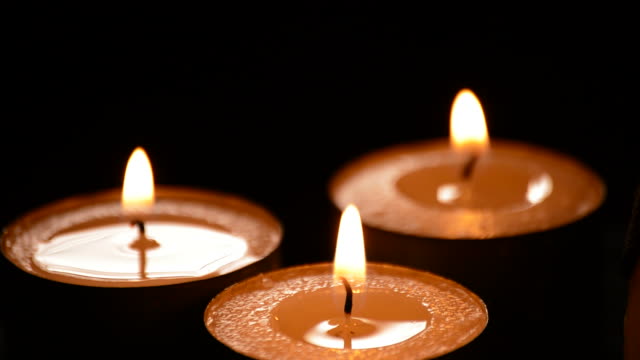 Candles-in-black-background