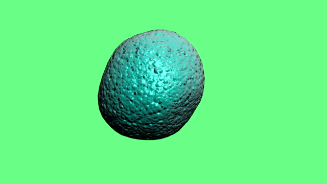 animación-3D-de-una-célula-de-cáncer-en-pantalla-verde
