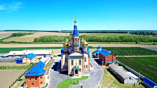 Orthodox-monastery-view-from-the-air-Ukraine