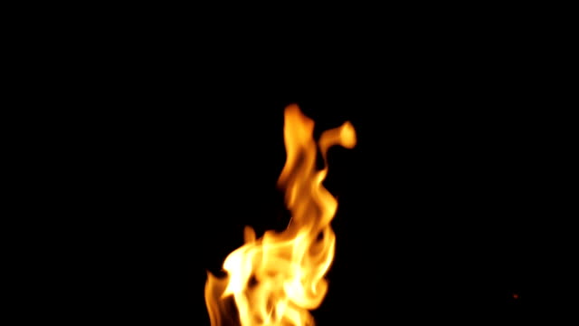 Fire-flames-,Close-up---Slow-Motion