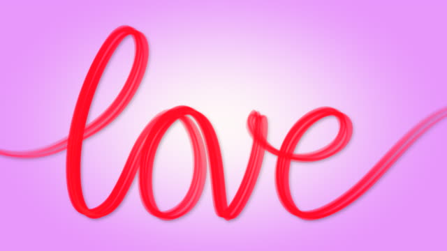 Word-love-written-red-on-pink