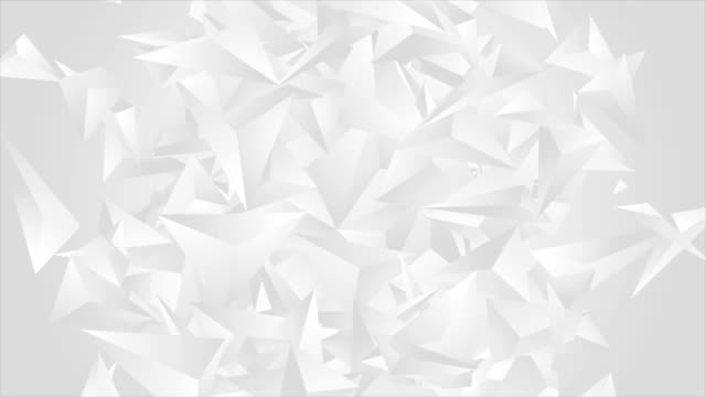 Graue-polygonale-Formen-abstrakte-Tech-video-animation