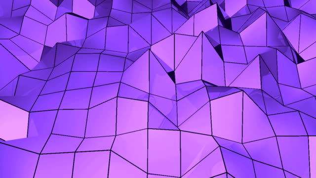 Abstrakte-polygonalen-geometrische-Oberfläche-Schleife.-4-k-Auflösung.-Digitalen-Hintergrund