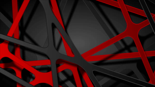 Video-animación-de-tecnología-Abstracto-rojo-negro-rayas