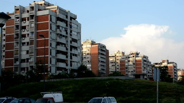 Arquitectura-socialista-en-Belgrado,-Serbia