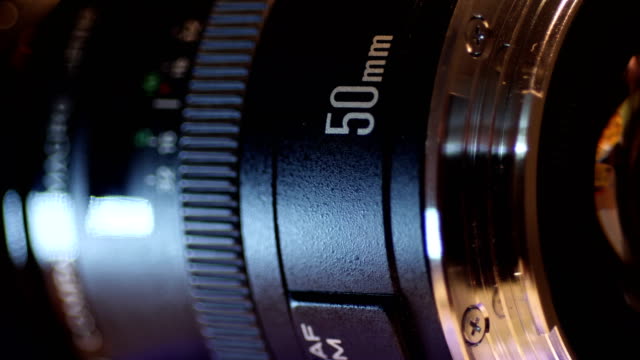 Macro-Close-Up-Of-DSLR-Camera-Lens
