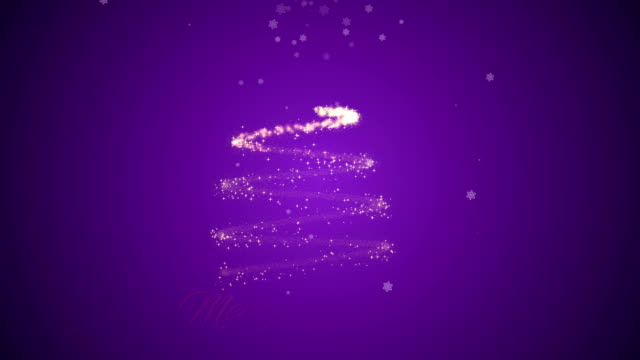 christmas-tree-color-purple-4K