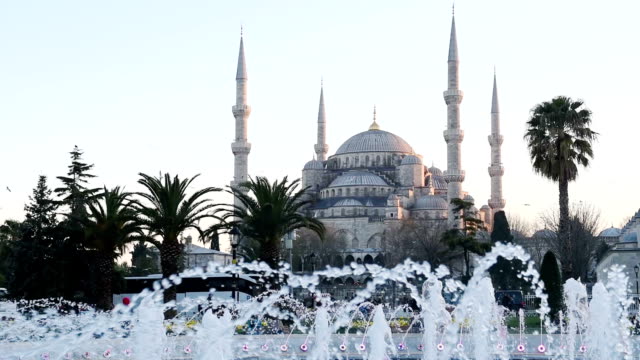 Sultan-Ahmed-Mosque-Illuminated-Blue-Mosque-,-Istanbul,-Turkey