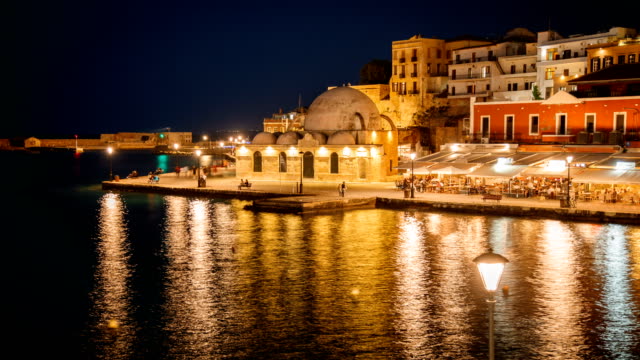 Chania-Promenade,-Crete,-Greece