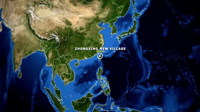 EARTH-ZOOM-IN-MAP---TAIWAN-ZHONGXING-NEW-VILLAGE
