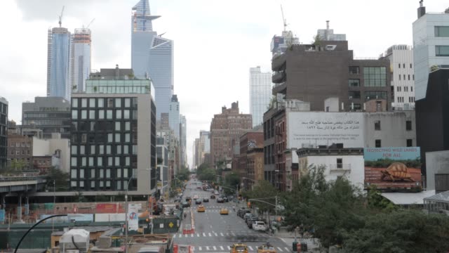 Nueva-York---alrededor-de-2018:-Timelapse-de-la-calle-Chelsea-Manhattan