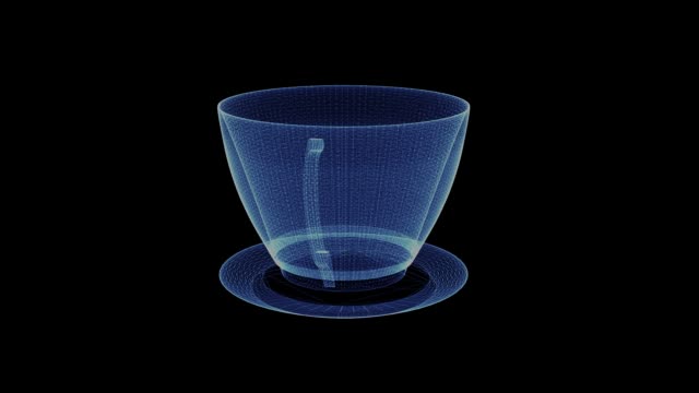 Holograma-de-una-rotación-taza-de-café