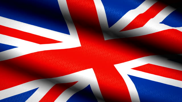 United-Kingdom-Flag-Waving-Textile-Textured-Background.-Seamless-Loop-Animation.-Full-Screen.-Slow-motion.-4K-Video