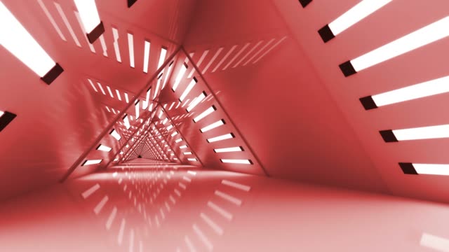 Dreieck-geloopt-futuristische-Hintergrund-Tunnel