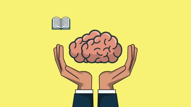 Human-brain-with-knowledge-on-hands-HD-animation