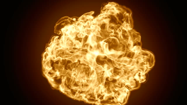 Enorme-explosión-dramática-de-bola-de-fuego-muy-caliente-hacia-la-cámara-3D-ilustración