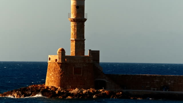 Chania-Lighthouse,-Kreta,-Griechenland