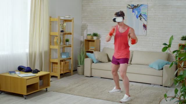 Man-Working-Out-in-VR-Goggles