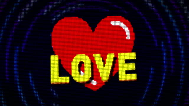 Corazón-y-amor-estilo-pixel