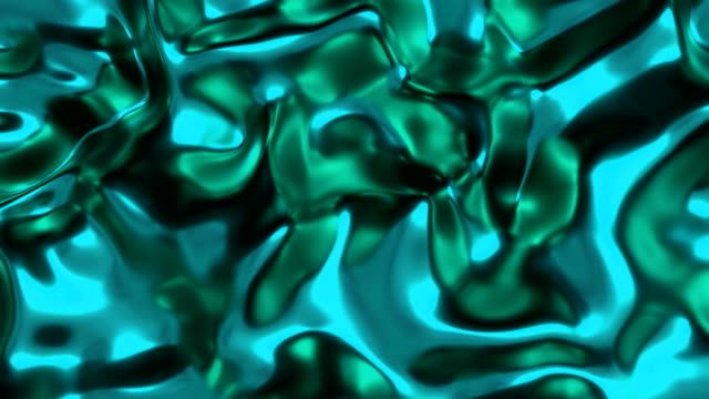 4K-Liquid-turquoise-metal-surface.