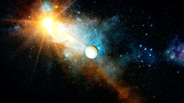 Realistic-beautiful-planet-Uranus-from-deep-space