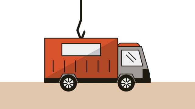 carro-con-animación-de-servicio-de-entrega-de-contenedor